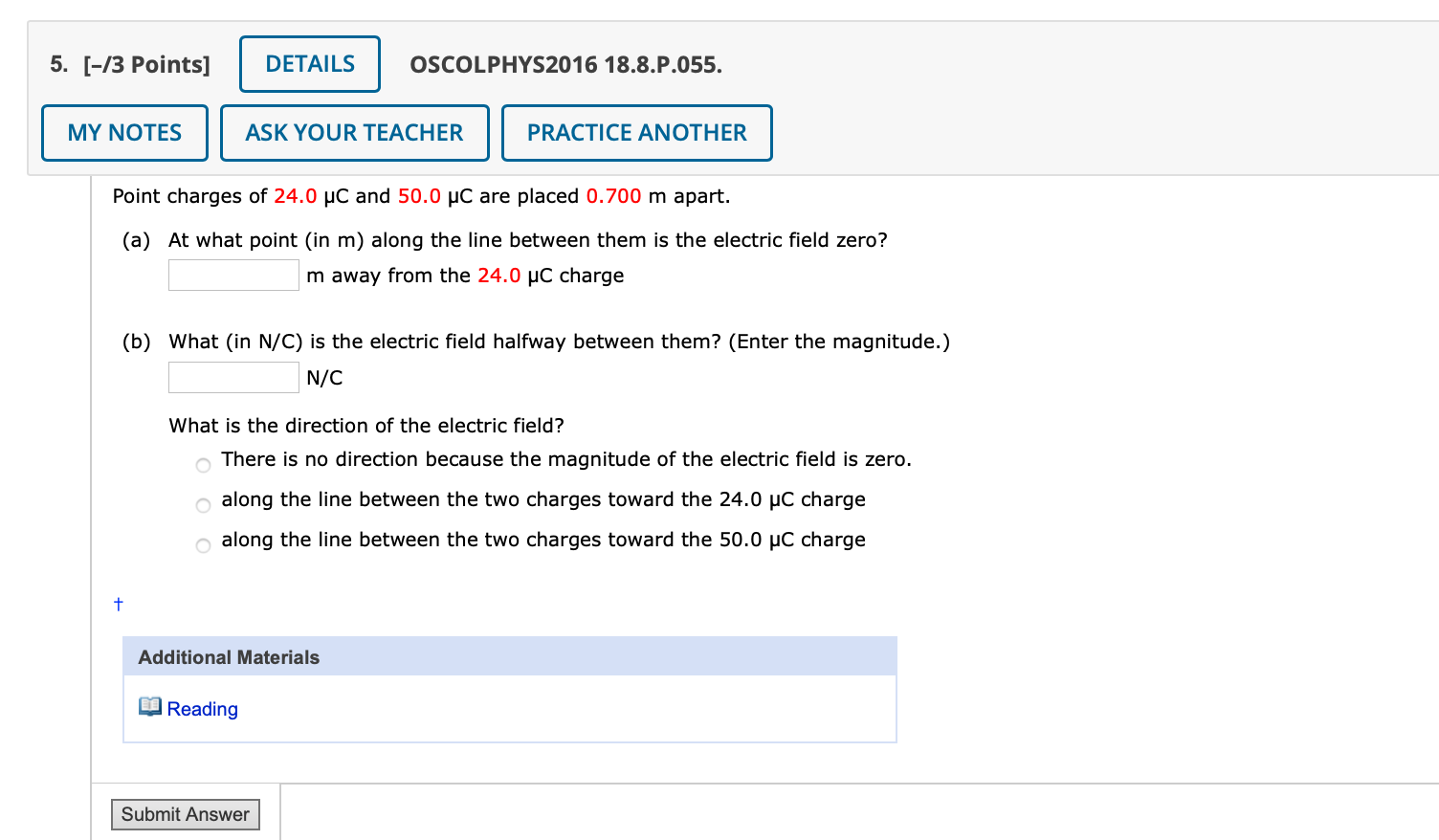 Solved 5 [ 13 Points] Details Oscolphys2016 18 8 P 055 My