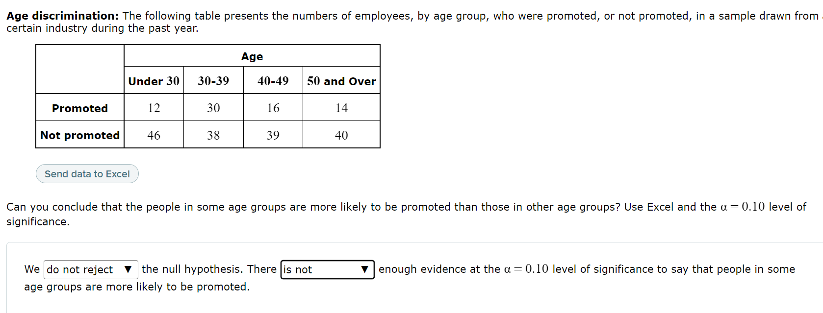 Solved im not sure if its reject or do not reject and is or | Chegg.com