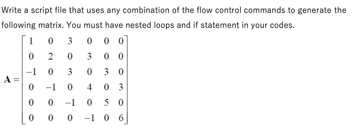 Solved Write a script file that uses any combination of the | Chegg.com