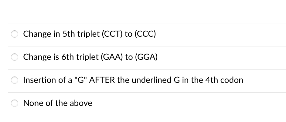 Solved Use your mRNA codon chart as needed to answer the | Chegg.com