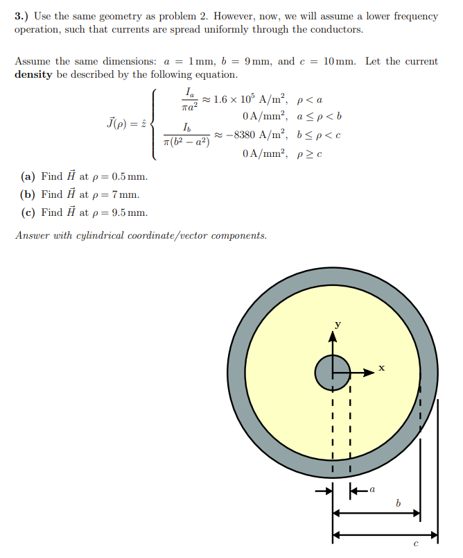 Solved 3.) ﻿Use the same geometry as problem 2. ﻿However, | Chegg.com