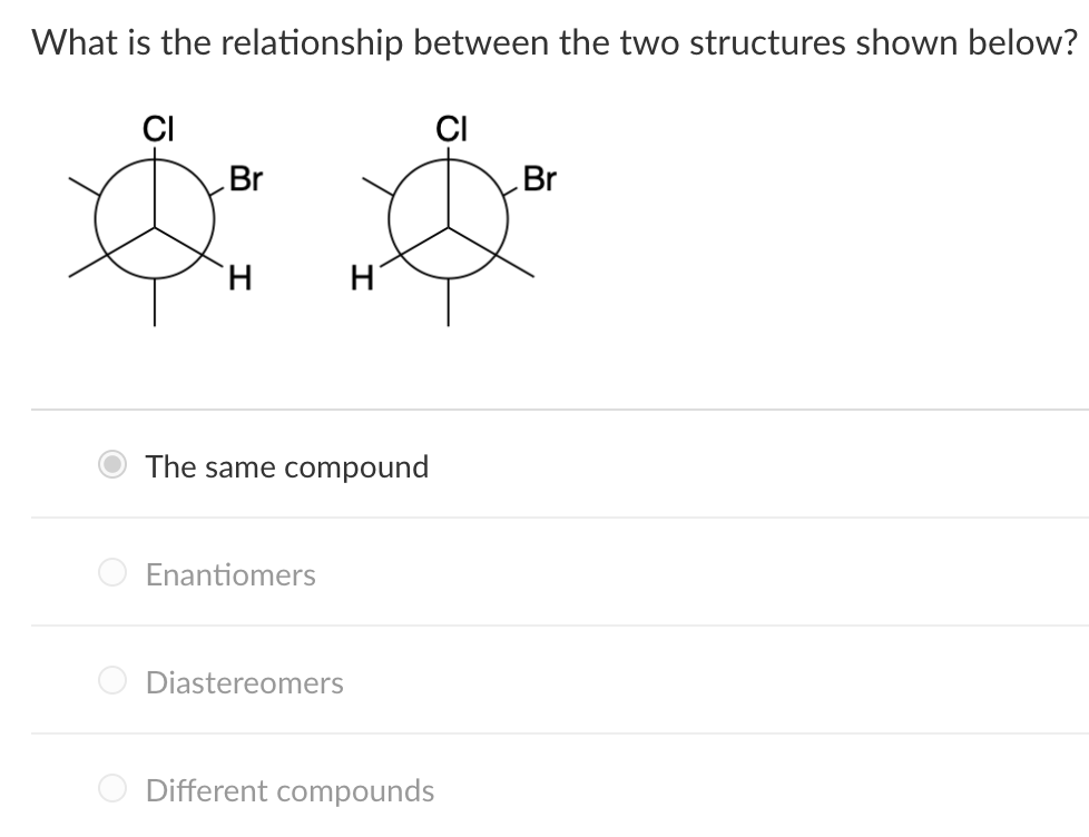 Solved What is the relationship between the two structures | Chegg.com