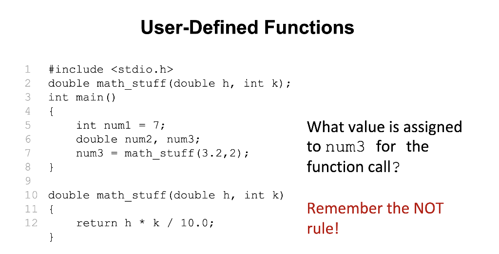 Solved User-Defined Functions | Chegg.com