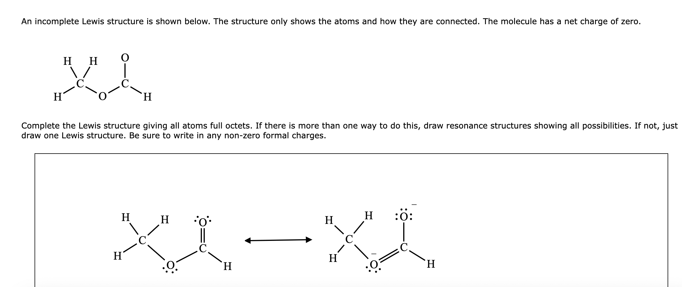 Solved An Lewis structure is shown below. The