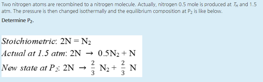 Solved Two nitrogen atoms are recombined to a nitrogen | Chegg.com