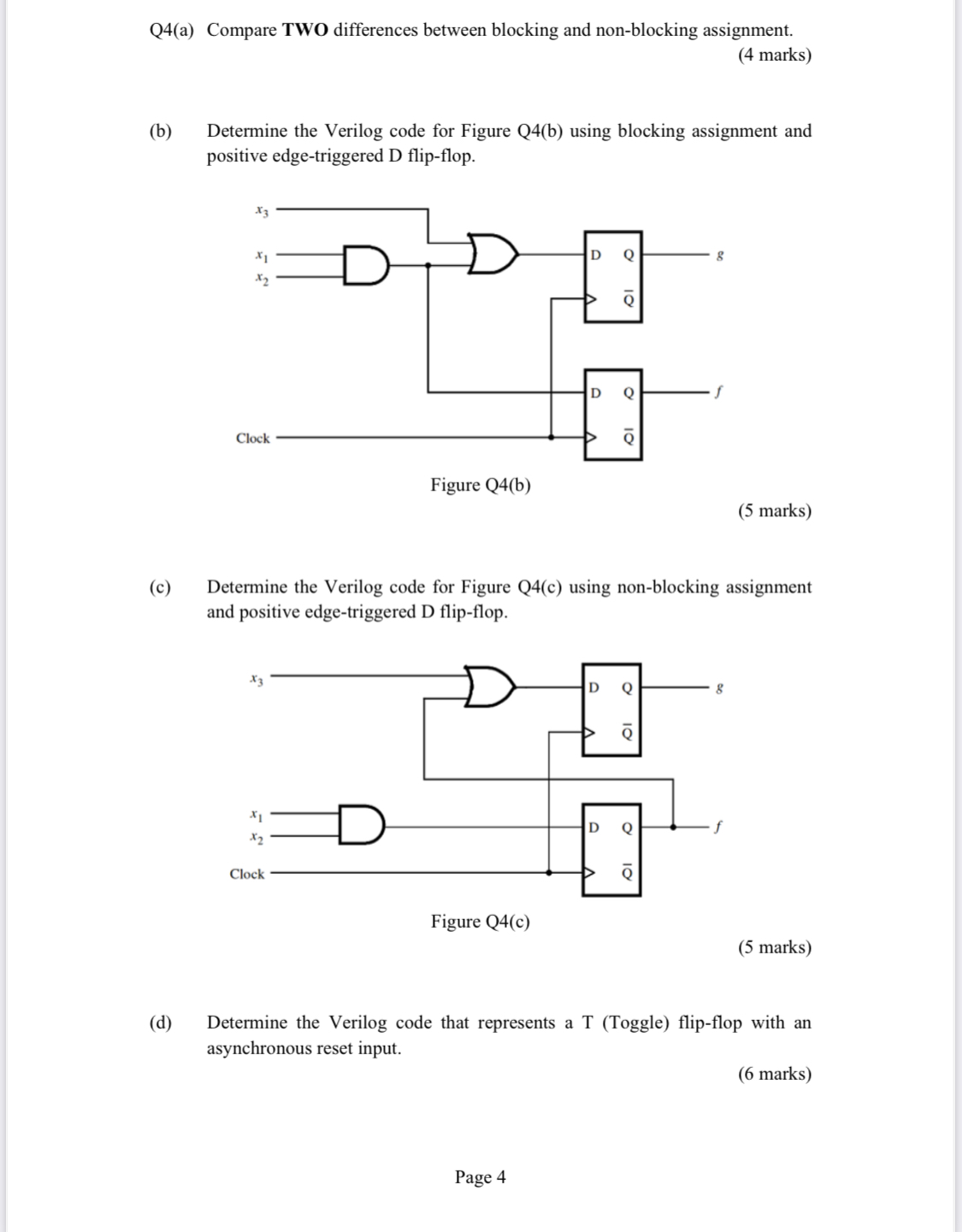 Solved Q4(a) Compare TWO Differences Between Blocking And | Chegg.com