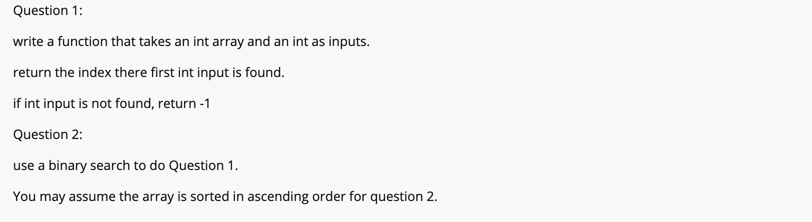 Solved Question 1: write a function that takes an int array | Chegg.com