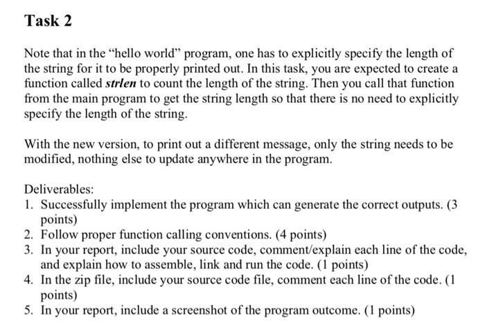 Hello World Program In Linux 32bit X86 Assembly Chegg Hello World Program In Linux 32bit X86 Assembly Chegg