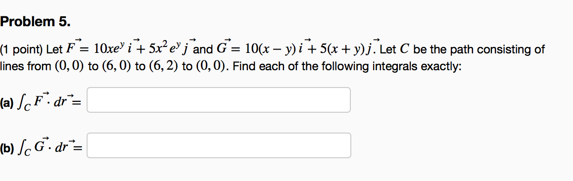 Solved Problem 5 1 Point Let F 10xey I 5x E J And G Chegg Com