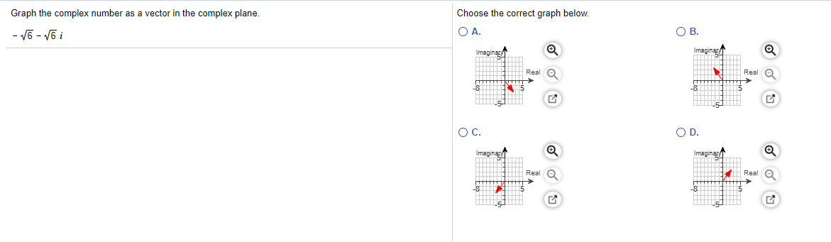 Solved Graph the complex number as a vector in the complex | Chegg.com