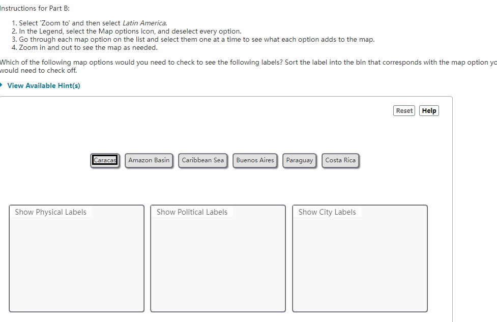 Nstructions For Part B: 1. Select 'Zoom To' And Then | Chegg.com