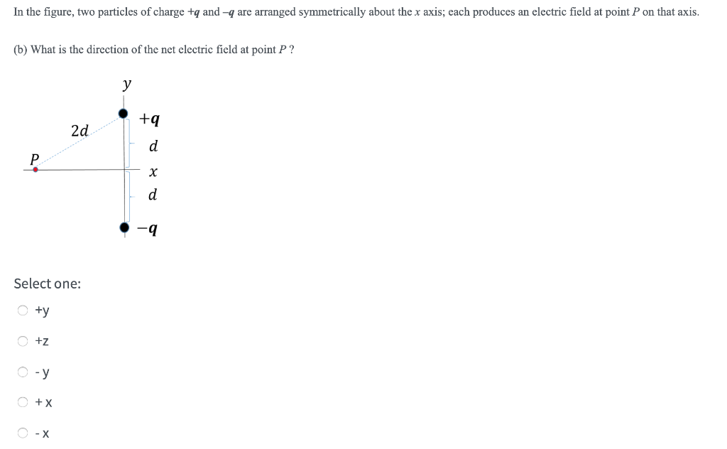 Solved In the figure, two particles of charge +q and are | Chegg.com