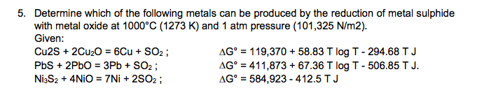 Solved Determine which of the following metals can be | Chegg.com