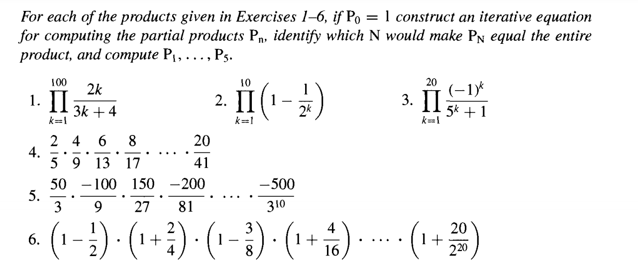 Solved For each of the products given in Exercises 1–6, if | Chegg.com