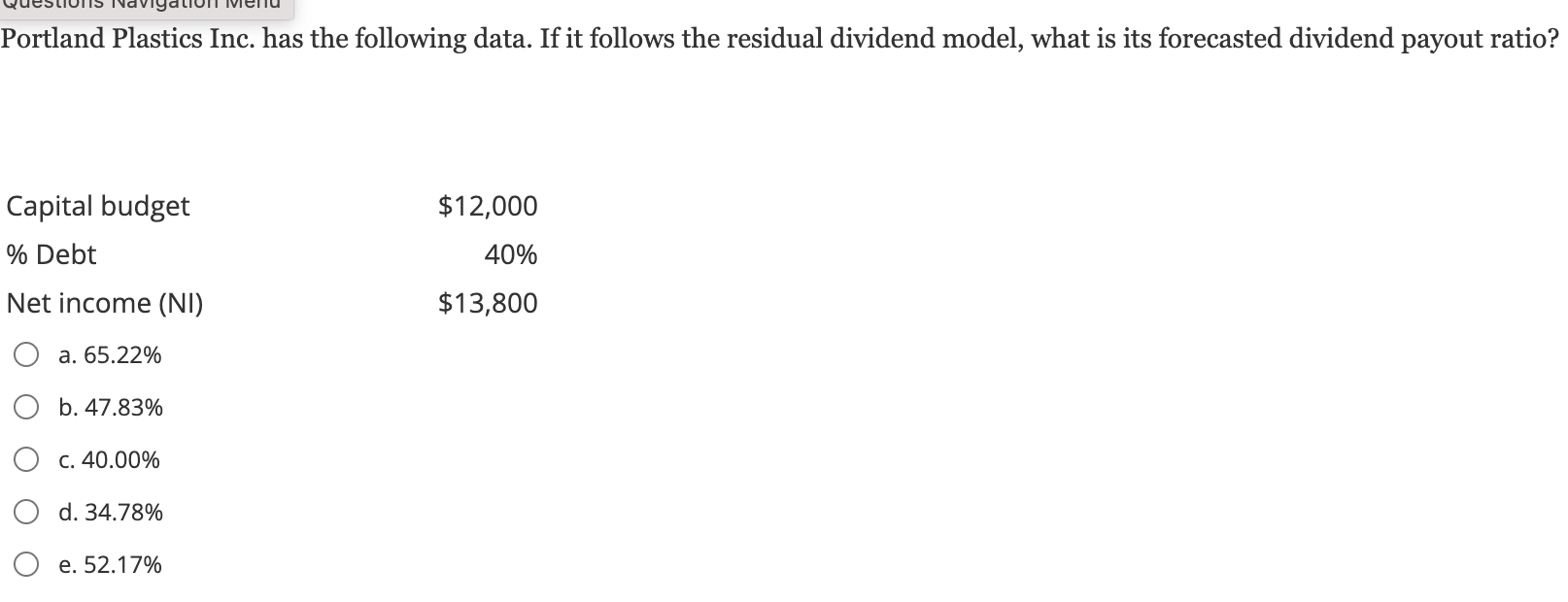 Solved Portland Plastics Inc. has the following data. If it