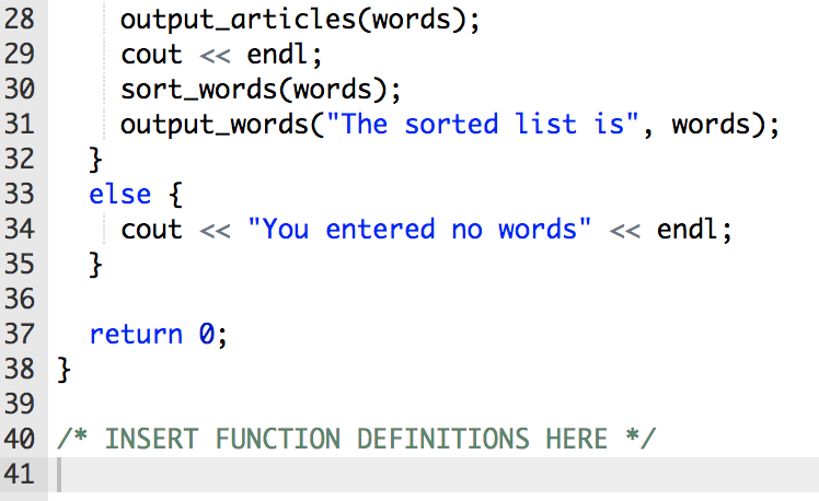 Solved Programming Assignment Write a program that will | Chegg.com