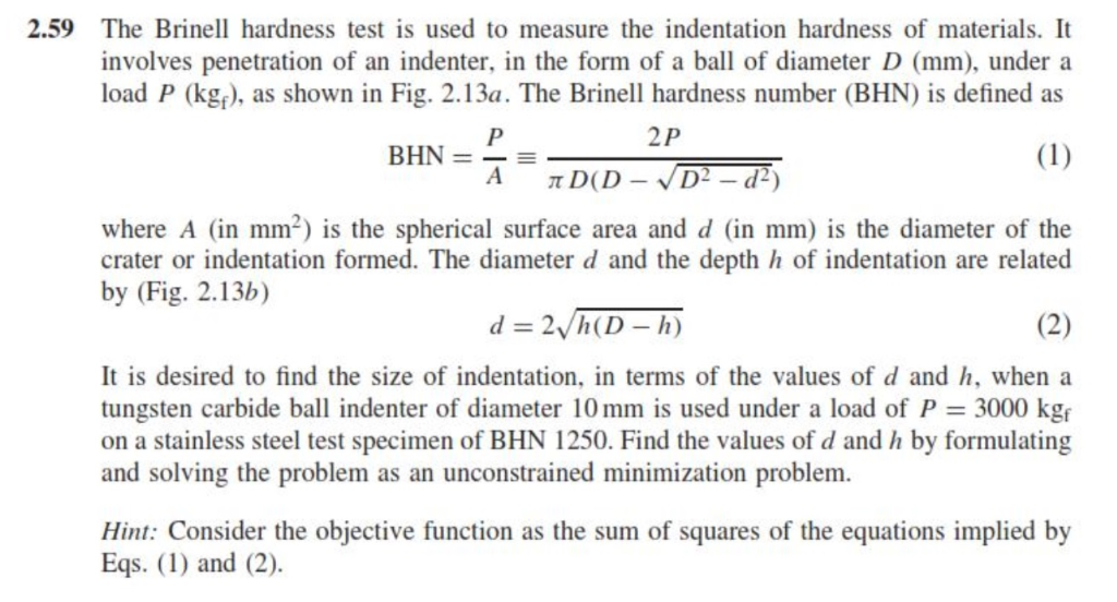Brinell Hardness Equation Derivation Tessshebaylo