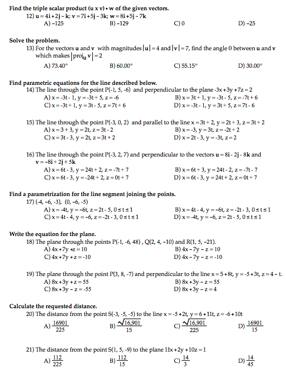 Solved Find The Triple Scalar Product U Xv W Of The Gi Chegg Com