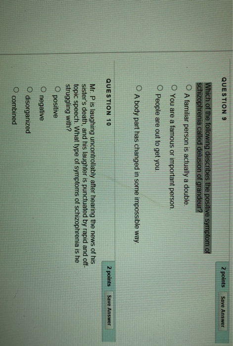 Solved QUESTION 9 2 points Save Answer ing des O A familiar | Chegg.com