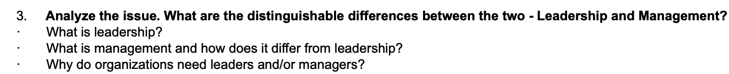 Solved 3. Analyze the issue. What are the distinguishable | Chegg.com