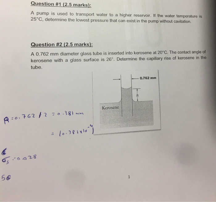Solved Question #1 (25 marks): A pump is used to transport | Chegg.com