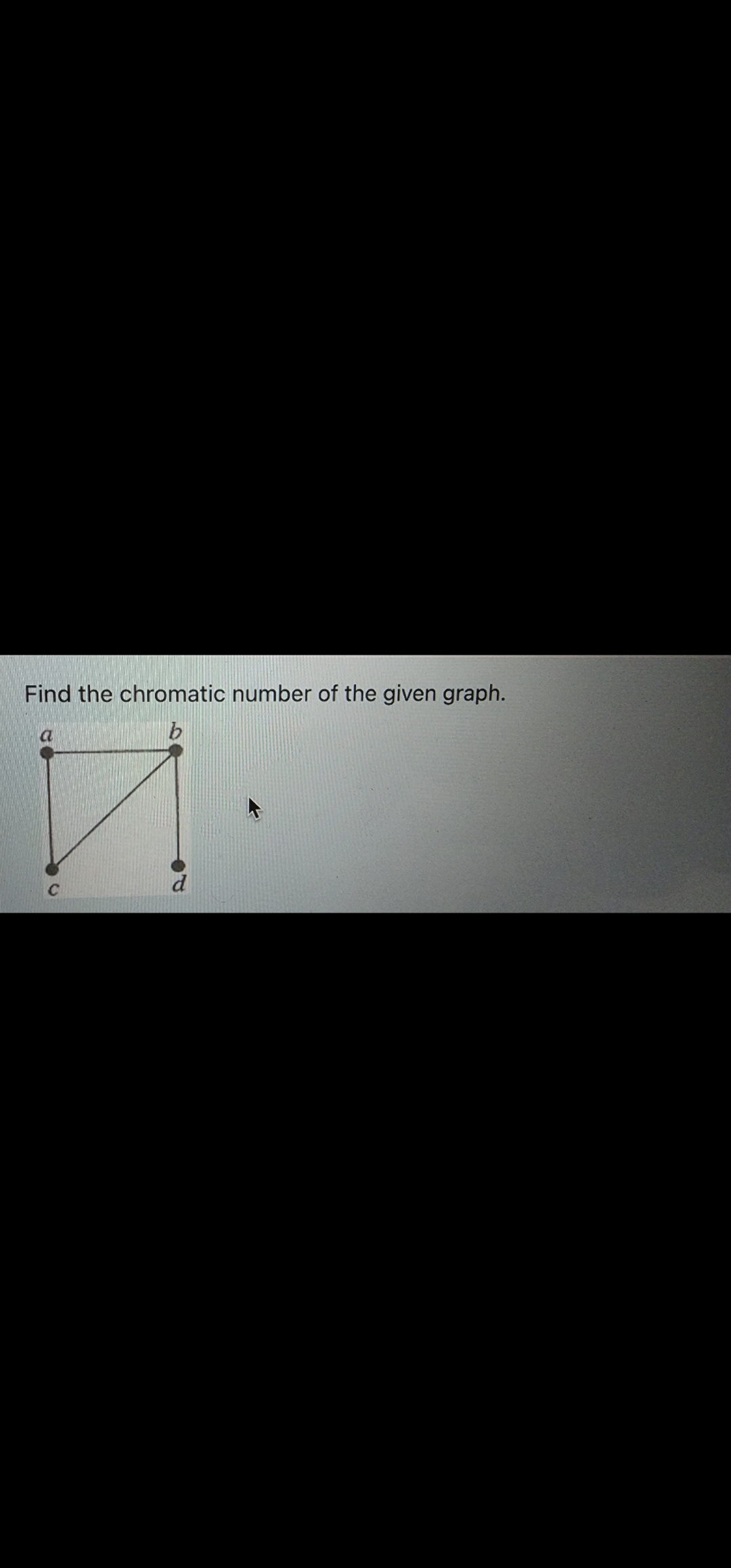 Solved Find The Chromatic Number Of The Given Graph. | Chegg.com