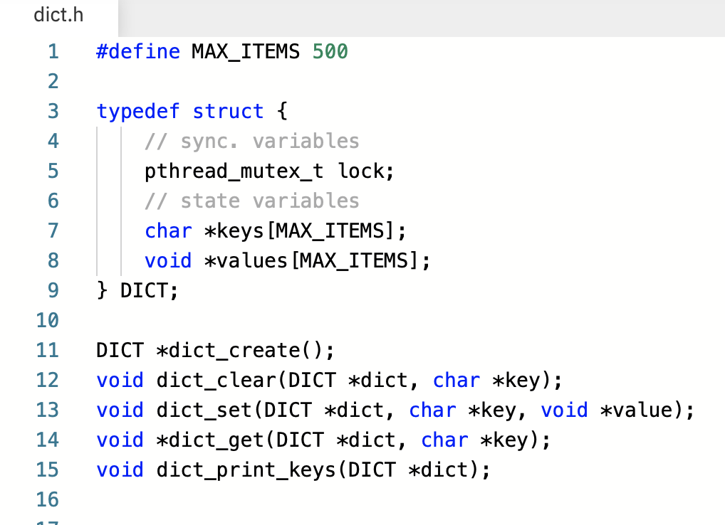 I need two functions of dict.c code (you can find | Chegg.com