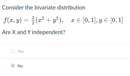 Solved Consider The Bivariate Distribution | Chegg.com