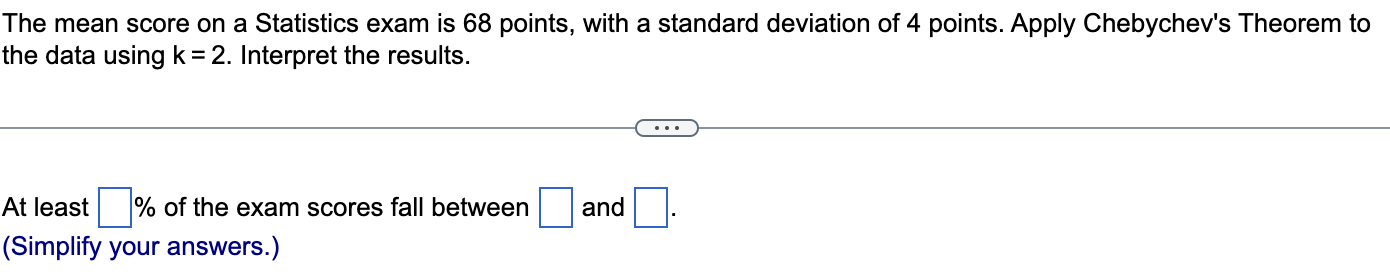 solved-the-mean-score-on-a-statistics-exam-is-68-points-chegg