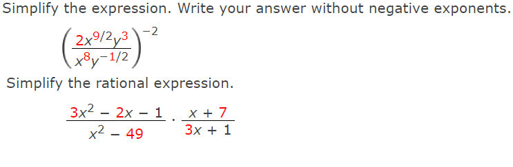 Solved Simplify the expression. Write your answer without | Chegg.com