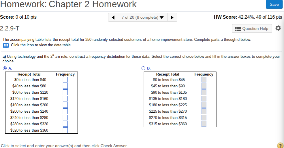 Solved Homework: Chapter 2 Homework Score: 0 of 10 pts | Chegg.com