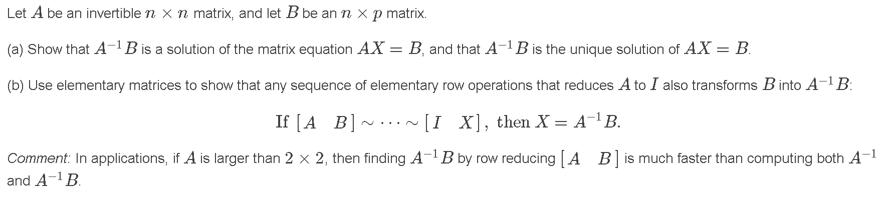 Solved Let A Be An Invertible N X N Matrix, And Let B Be An | Chegg.com