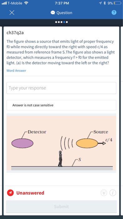 Solved ch37q2b The figure shows a source that emits light of | Chegg.com