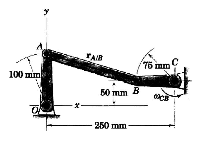 Solved Crank CB Oscillates About C Through A Limited Are, | Chegg.com