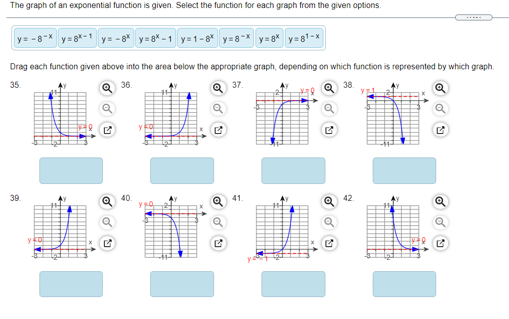 Solved The graph of an exponential function is given. Select | Chegg.com