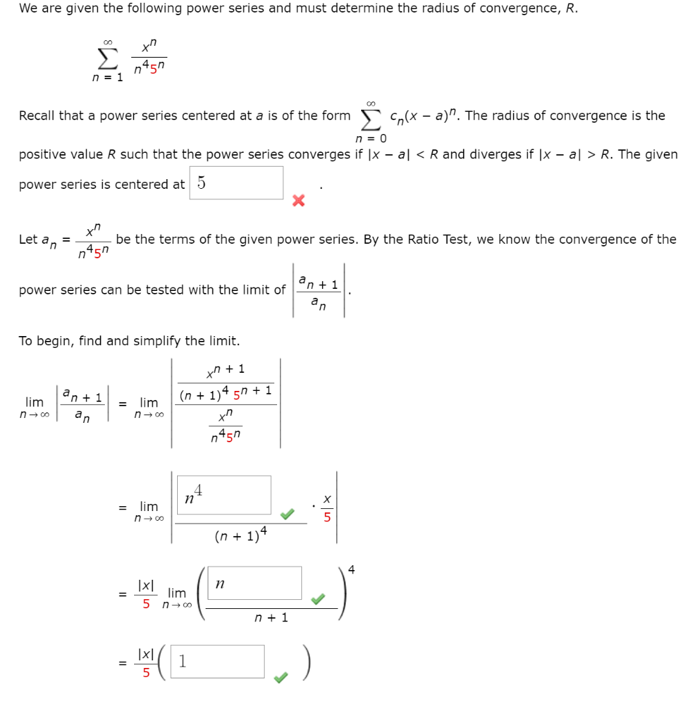 Solved We Are Given The Following Power Series And Must | Chegg.com