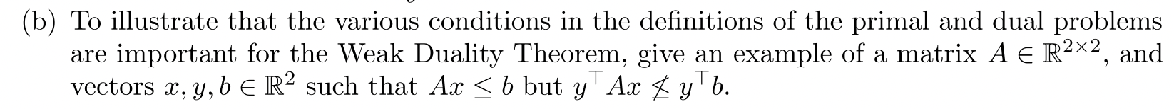 Solved (b) To Illustrate That The Various Conditions In The | Chegg.com