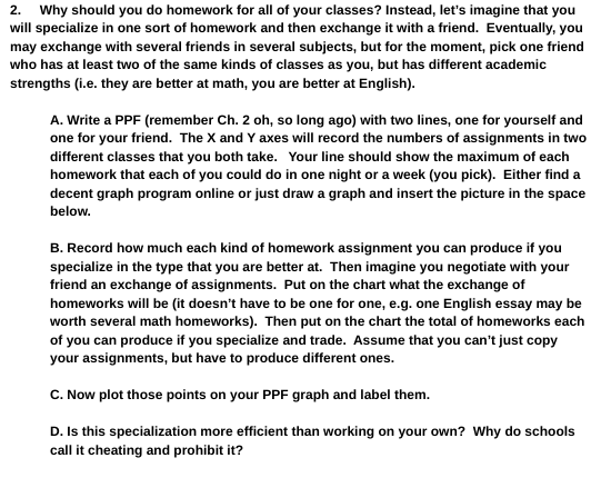 Solved 2. Why should you do homework for all of your | Chegg.com