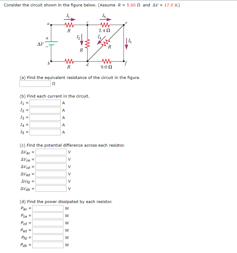 Solved Consider the circuit shown in the figure below. | Chegg.com