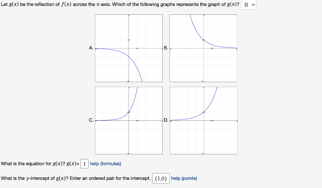 Solved (1 point) The graph of f(x) = 2(0.65)* is given below | Chegg.com
