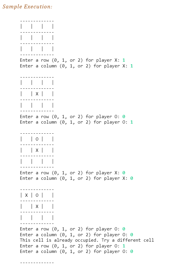 In Determinant Tic-Tac-Toe, Player 1 and 0 take turns placing 1s