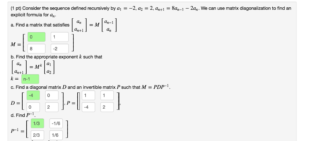 Solved Consider The Sequence Defined Recursively By A1 2