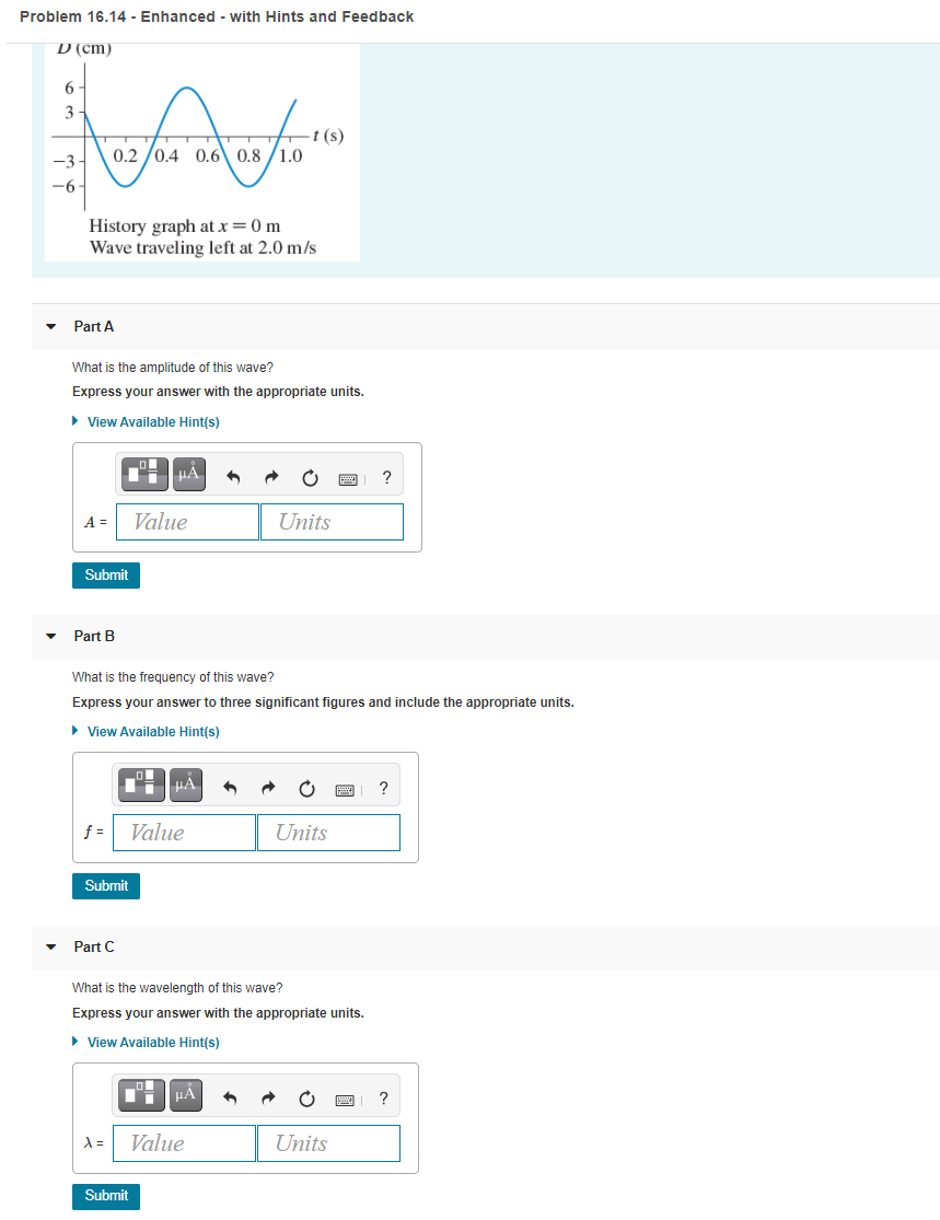 Solved Problem 16.14 - Enhanced - with Hints and Feedback D | Chegg.com