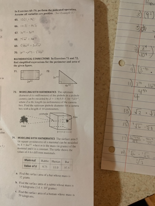 Solved Monitoring Progress And Modeling With Math In