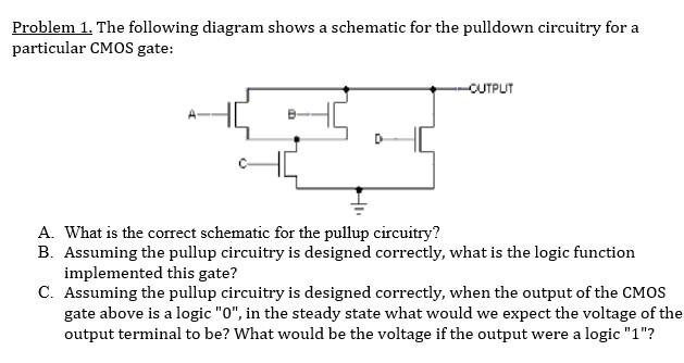 Solved Problem 1. The following diagram shows a schematic | Chegg.com