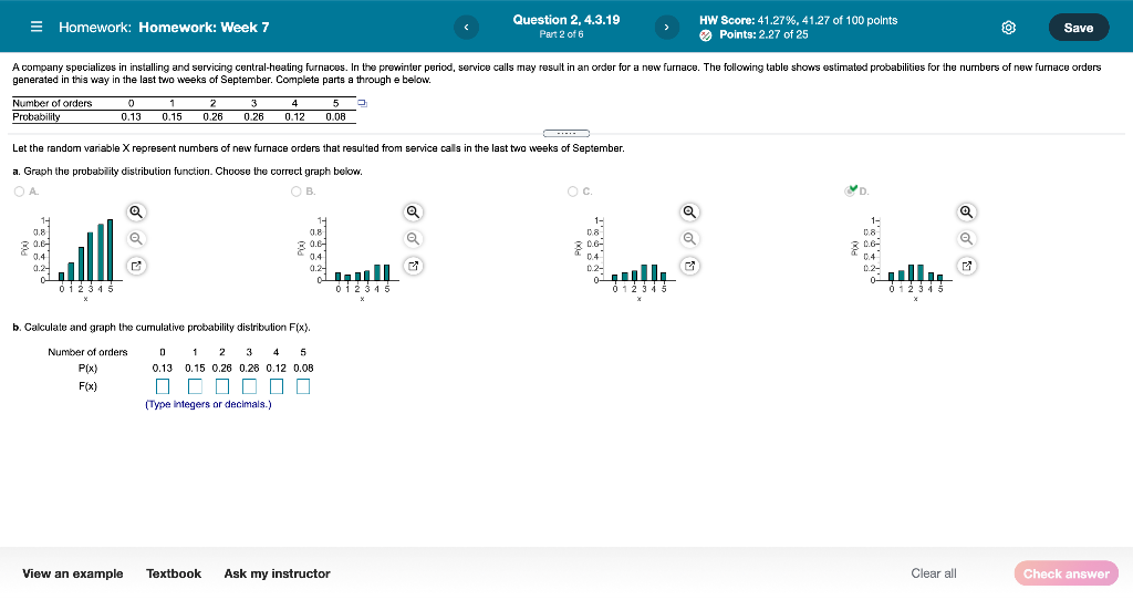 Solved E Homework: Homework: Week 7 Question 2.4.3.19 Part 2 | Chegg.com
