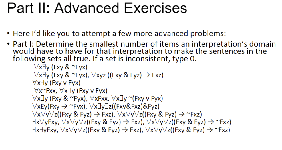 Solved Part II: Advanced Exercises a • Here I'd like you to | Chegg.com