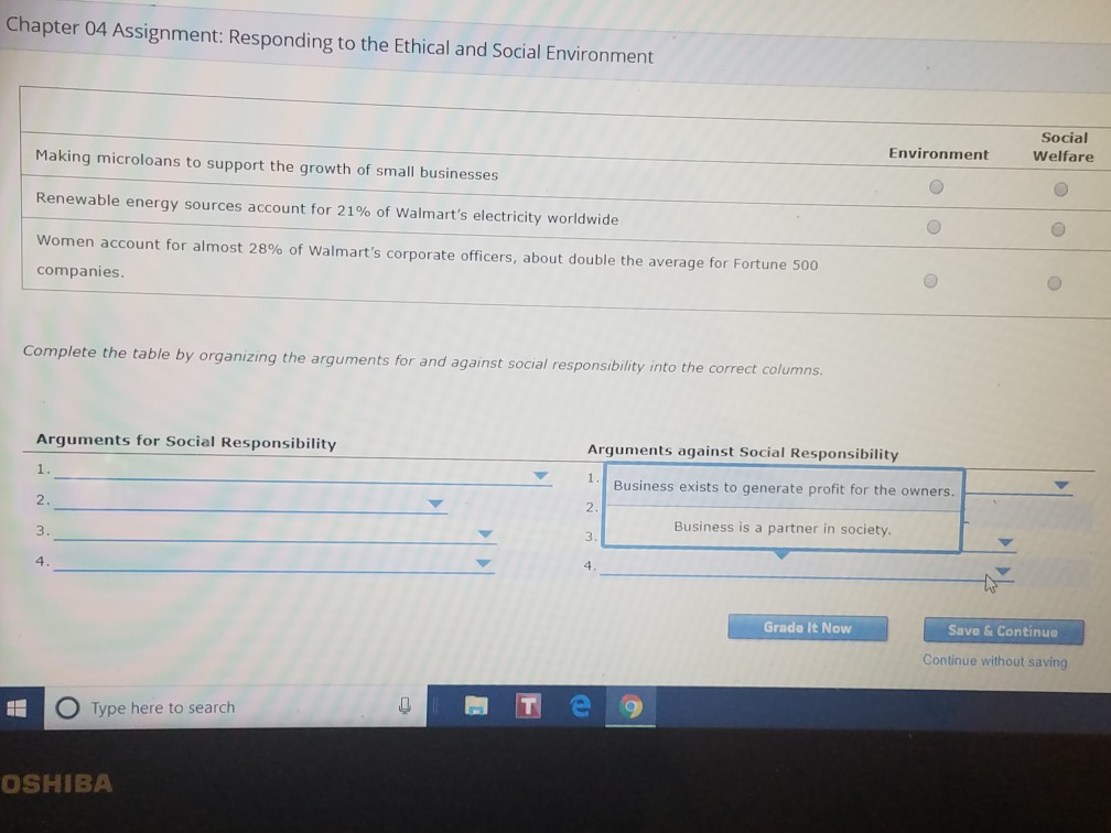 Solved Chapter 04 Assignment: Responding To The Ethical And | Chegg.com