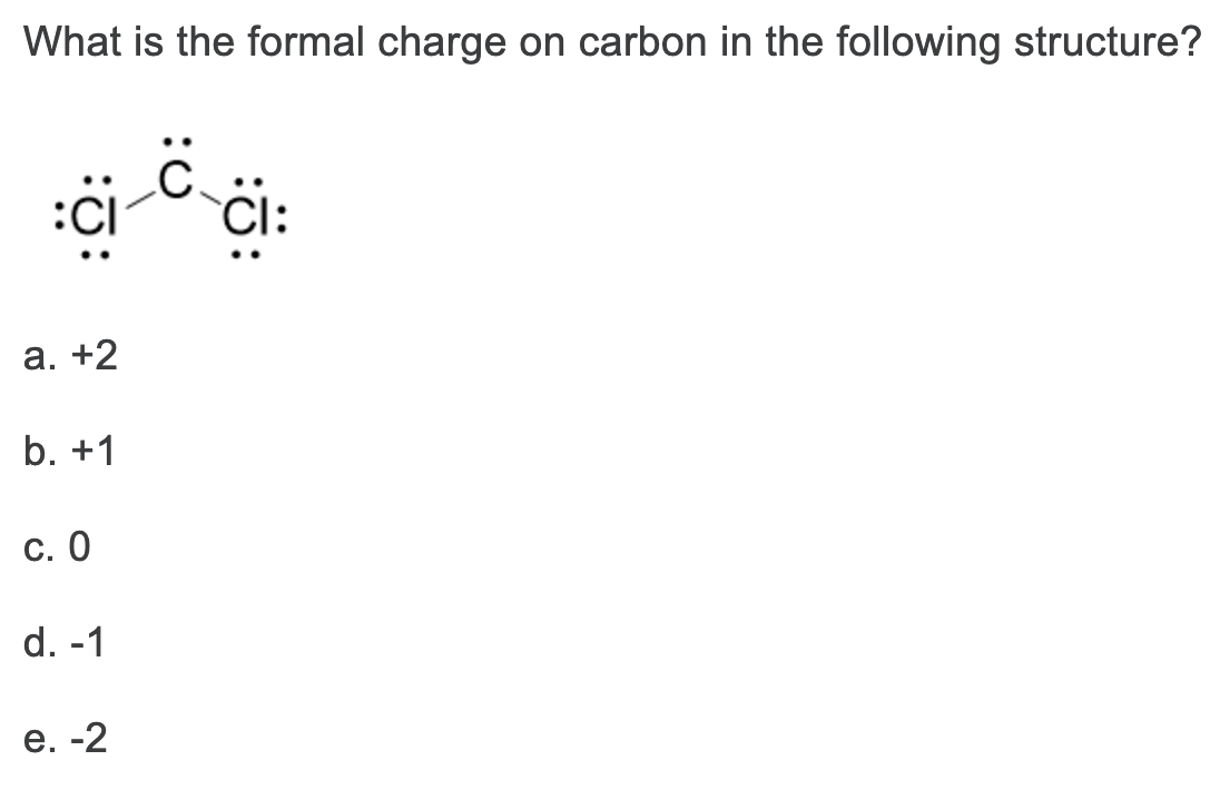 charge of carbon in co3