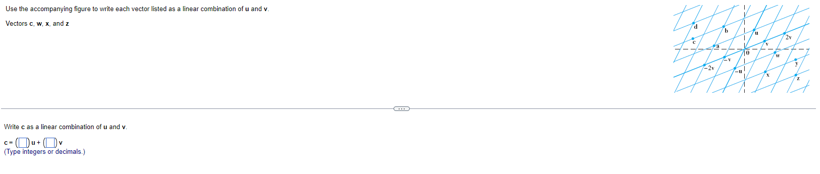 Solved Use the accompanying figure to write each vector | Chegg.com